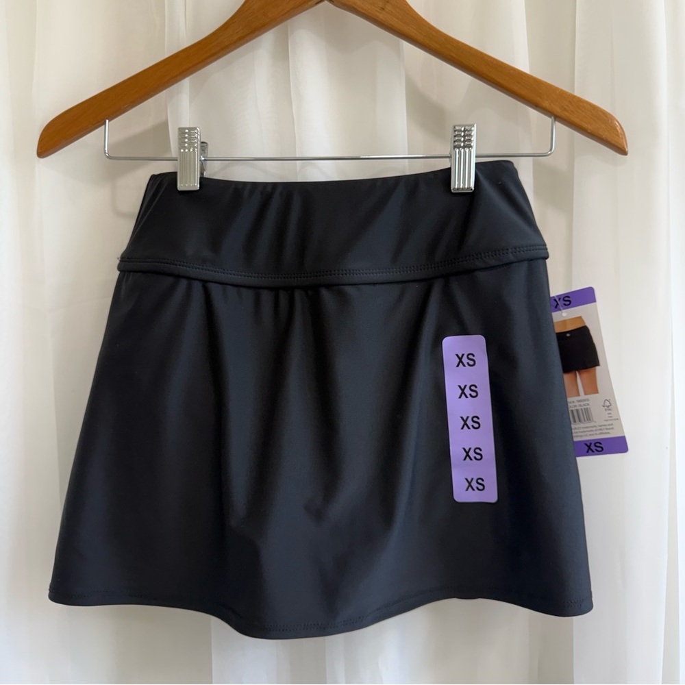 NWT Hurley Girl's Black Active Performance Skort - Size XS (4/5)